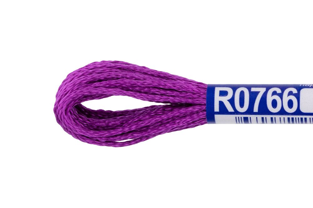 Мулине Gamma вискоза 100%, цв.R0766 фиолетовый, 12 мотков по 8 метров