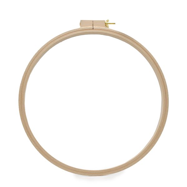 Пяльца для квилтинга круглые буковые ⌀40см с винтом, h24 мм, Nurge Hobby