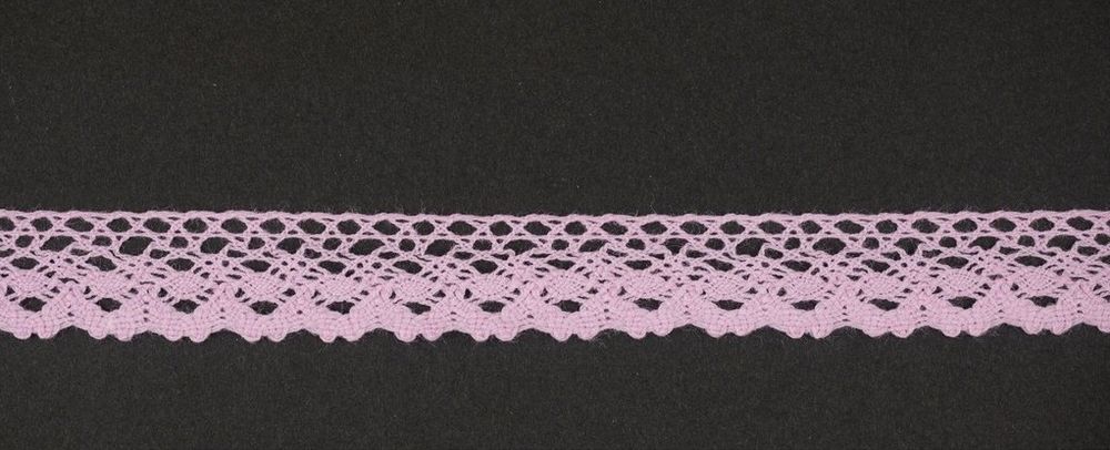 Кружево вязаное (тесьма) 18 мм цв. св.розовый, AF-373-020, Alfa, 25 м Кружево вязаное (тесьма) 18 мм цв. св.розовый, AF-373-020, Alfa, 25 м
