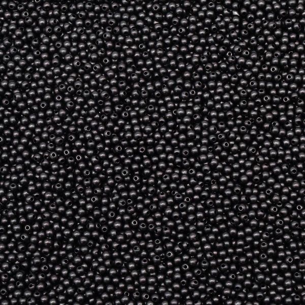 Бусины пластик ⌀4 мм, 500 г, полупрозначные, 034 черный, 7728459