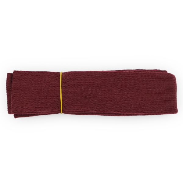 Манжеты трикотажные рукава 6.5 см / 3 метра, тонкие, 2х2, 002 бордо