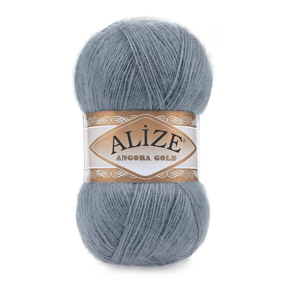 Пряжа Alize (Ализе) Angora Gold / уп.5 мот. по 100 г, 550м, 087 серый A