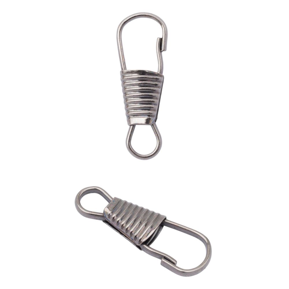 Карабин-крючок металл 04 мм (25х8 мм), цв.чер.никель, 100 шт