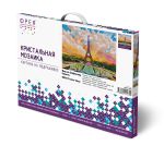 Алмазная (кристальная) мозаика Фрея, на подрамнике Вид на Эйфелеву башню, 40х30 см