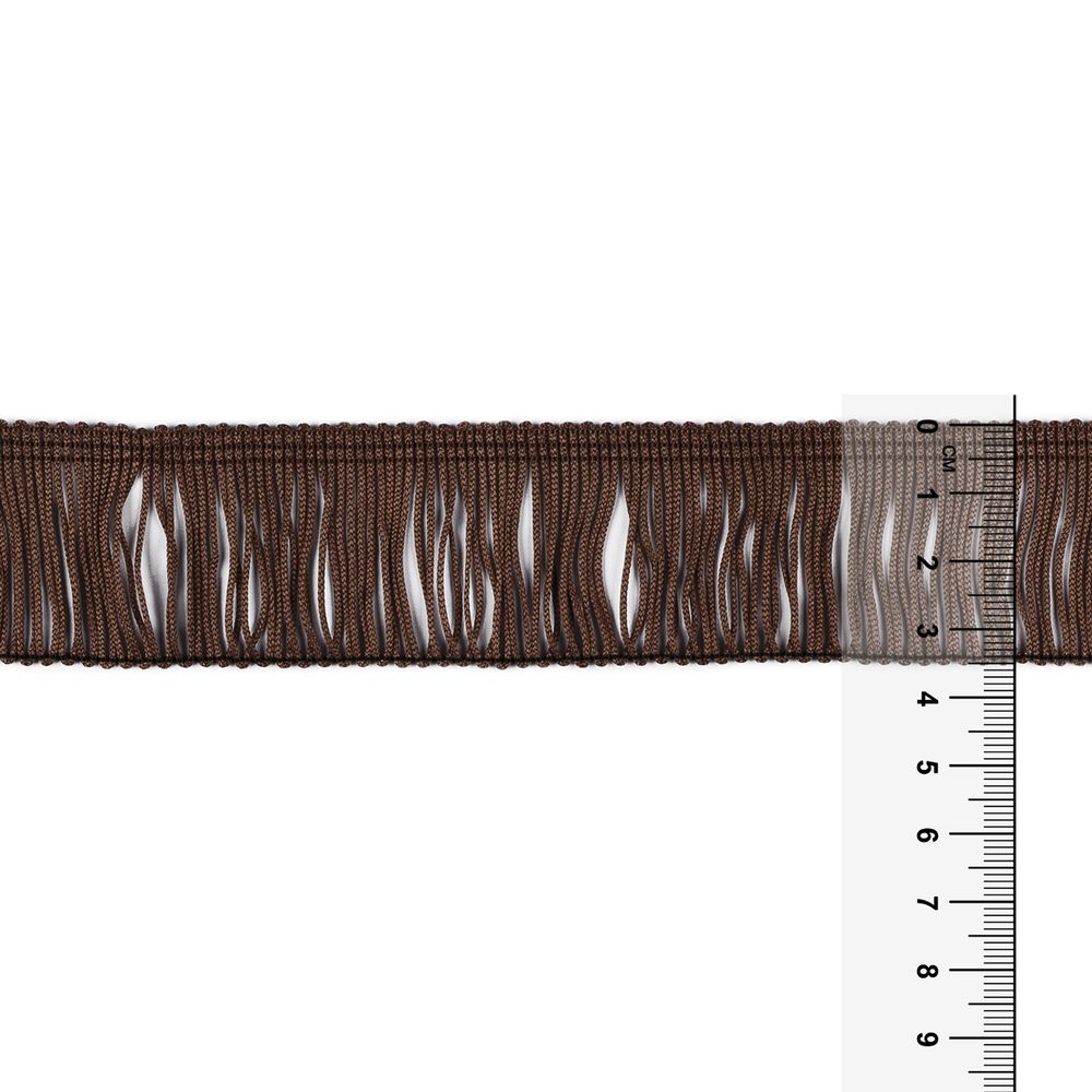 Бахрома отделочная 35.0 мм / 25 метров, 200 т.шоколадный, Gamma 110