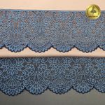 Кружево эластичное (стрейч) 110 мм, 40992PP цв.голубой уп.115м, Kruzhevo