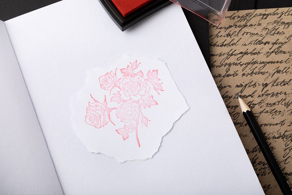 Штамп 5.8х7.2 см, 02 Розовый куст, Mr.Painter TSM-01