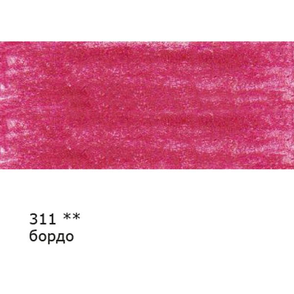 Карандаш цветной заточенный, 6 шт, 311 Бордо (Claret), Vista-Artista VFCP