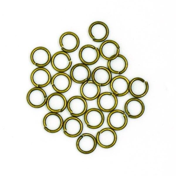 Кольцо соединительное 0,9х6 мм, 50 шт в упак, Астра, латунь