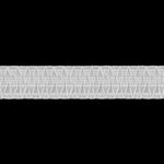 Лента (тесьма) шторная: сборка вафельная (1:3) 80 мм / 50 метров, (2 ряда петель, 4 шнура), C809 белый