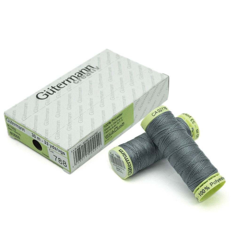 Нитки отделочные Gutermann Top Stitch, 30м, 788 серенити, 5 катушек