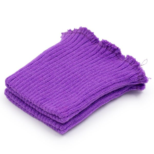 Манжеты трикотажные 7.0х9.5 см, 1 пара, в-89 т.фиалка