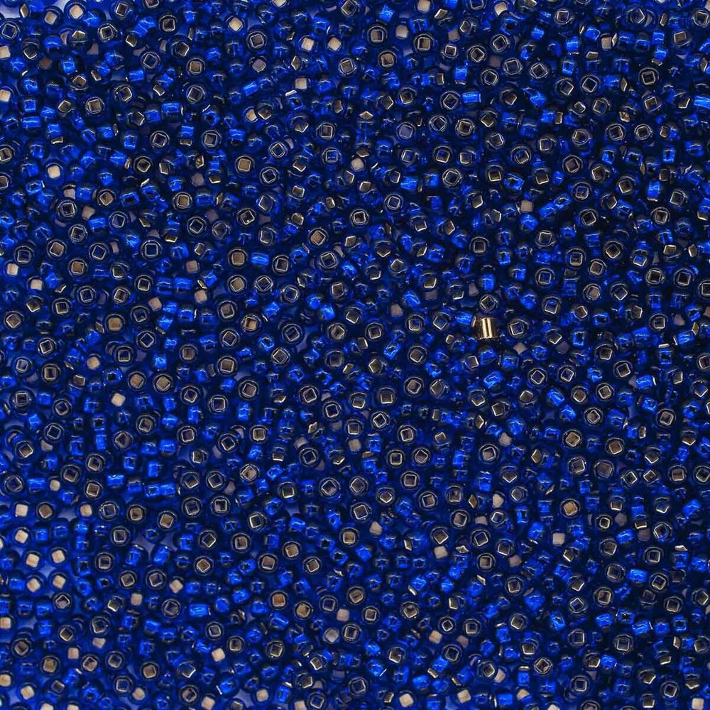 Бисер Preciosa прозрачный с сереб. центр. 10/0 (37100), кв. отв, 50г