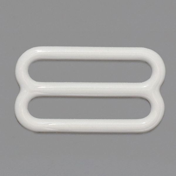 Рамки-регуляторы для бюстгальтера металл 15.0 мм, белый, 100 шт, 438109