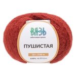 Пряжа Вязь Пушистая / уп.3 мот. по 50 г, 100 м, 190 красное дерево