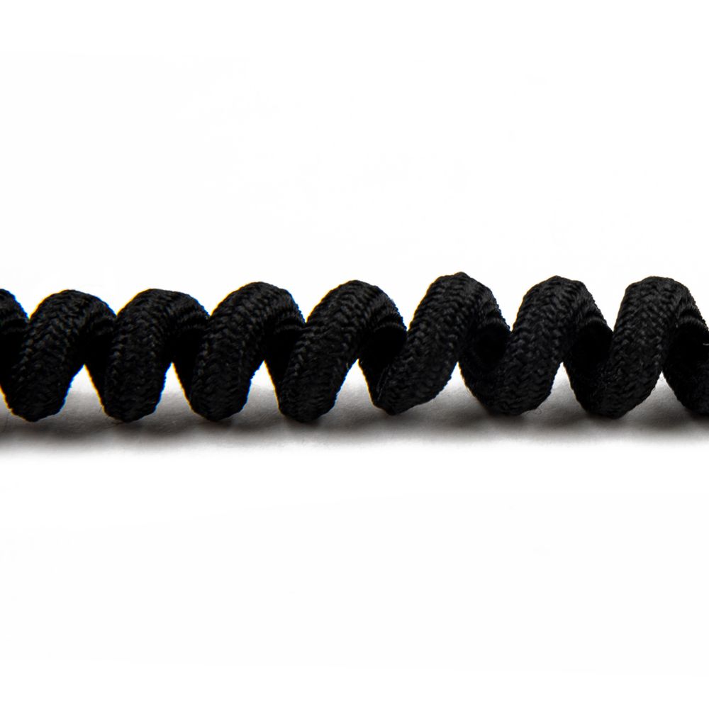 Шнурки Лентяй 14 мм, 90 см, 1 пар(a), черный, Gamma TF-08