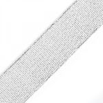 Лента металлизированная 25.0 мм / 22.85±1 метра, цв. серебро, Magic4Hobby