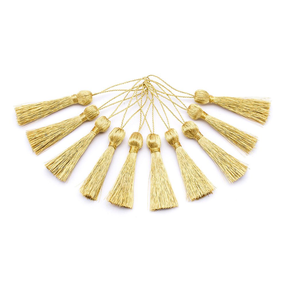 Кисти шторные 70.0 мм, метанит, золото, 5 шт