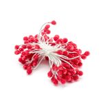 Тычинки для искусственных цветов 6см (бордовый), S090472