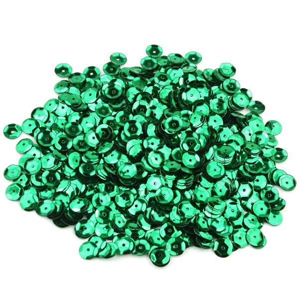 Пайетки граненые 6 мм, 10х10 гр., Astra&Craft (4 зеленый)