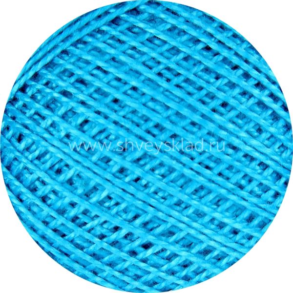 Пряжа ПНК им.Кирова Ирис / уп.20 мот. по 25 г, 150м, 3106 ярк.голубой