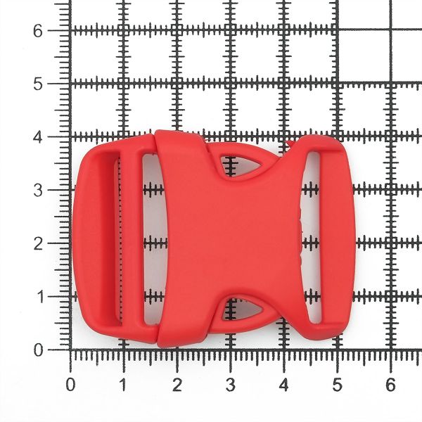 Фастекс (пряжка трезубец) пластик 30 мм, 50 шт, с820 красный