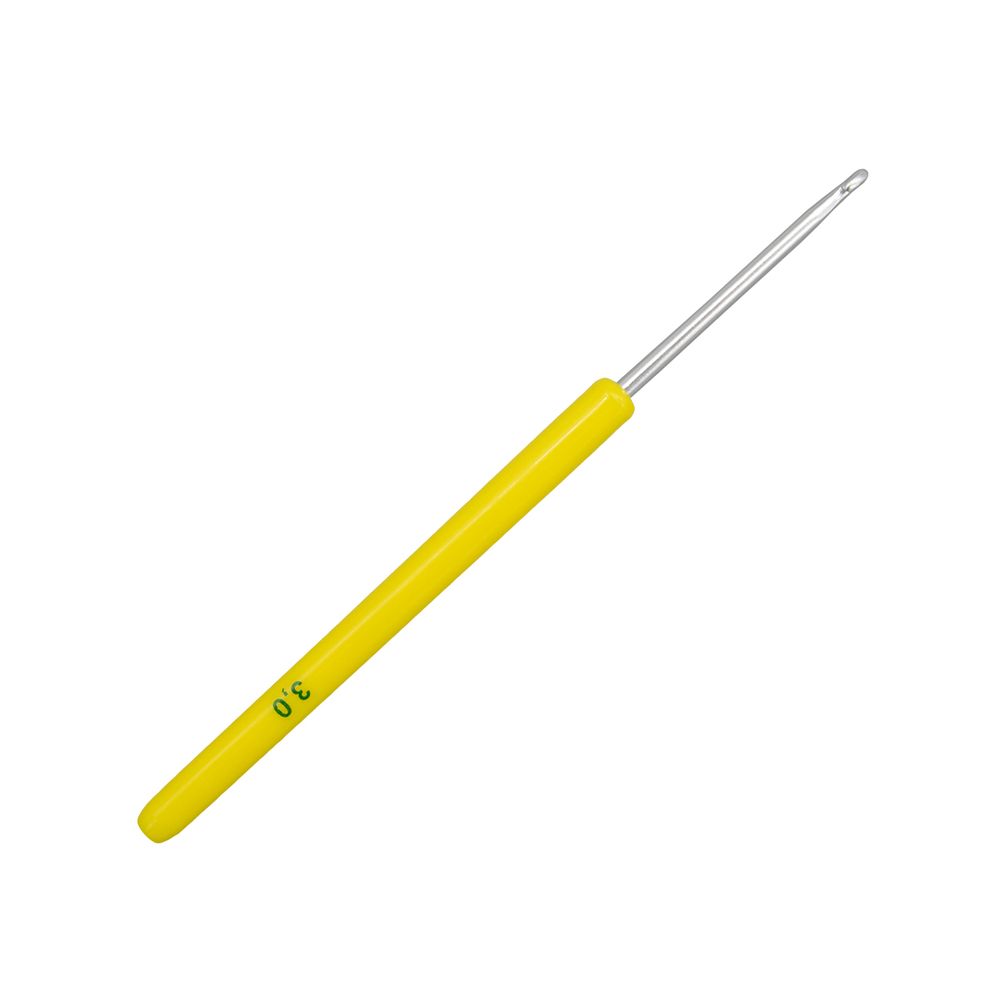 Крючок вязальный с пластиковой ручкой, 3 мм, 0332-6000, 10 шт