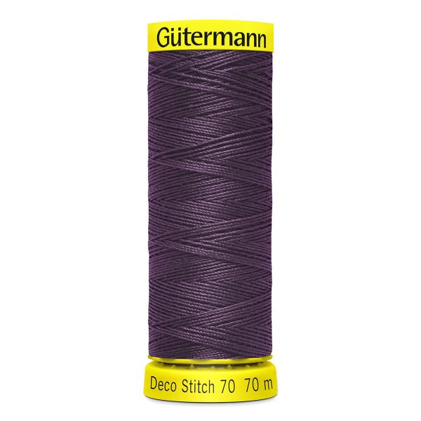 Нитки отделочные Gutermann Deco Stitch 70, 70м, 512 баклажан, 5 катушек