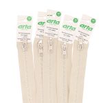 Молния трактор Arta Т6 (6 мм) 1 зам., разъем., 65 см, цв. 151 св.ваниль, 5 шт