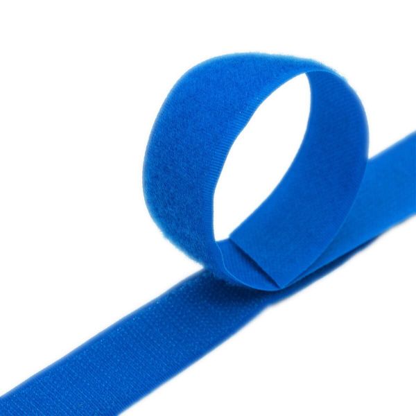 Лента контактная липучка (велкро) пришивная 25 мм / 25 метров, 5063 васильковый, /пара/, кач.