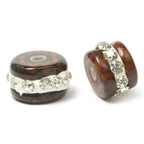 Бусины пластик ⌀10 мм, in ⌀1 мм, цв. 3, 2 шт, Tesoro