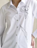 Набор для вышивания нитками Panna, Живая картина, Калла, 14х43 см