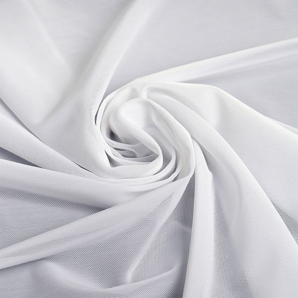 Сетка бельевая эластичная утягивающая 190 г/м², шир.152 см / 1 метр, OLG008 цв.001 белый /WB.OLG008.001.1/