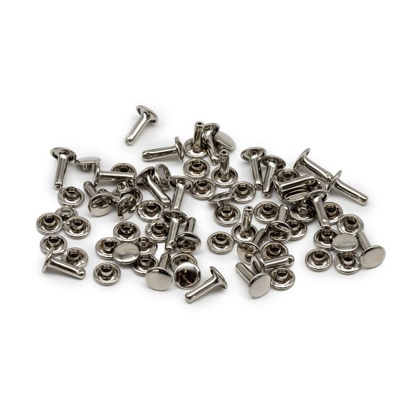 Хольнитены сумочные ⌀7 мм, h=9 мм, двухсторонние, BIG, никель, 100 шт