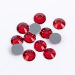 Стразы клеевые стекло 6.5 мм, 5х12 шт, SS30 №20 св.красный (Light Siam), Zlatka ZRTG-3012