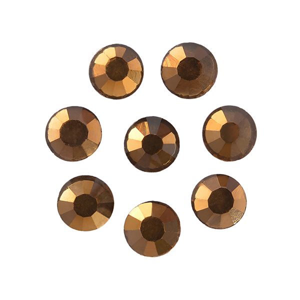 Стразы клеевые SS-16 (3,8-4,0 мм), цв. SMOKED TOPAZ, 1440 шт