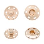 Кнопка пришивная металл ⌀19.0 мм (золото), 20 шт