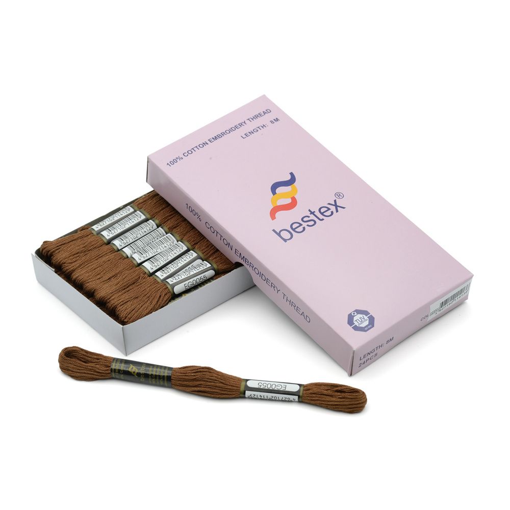 Мулине Bestex, цв.EG0055, 24 мотка по 8 метров