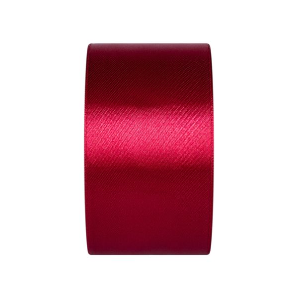 Лента атласная 1-сторонняя 50.0 мм / 33±2 метра, 076 св.вишневый, Gamma