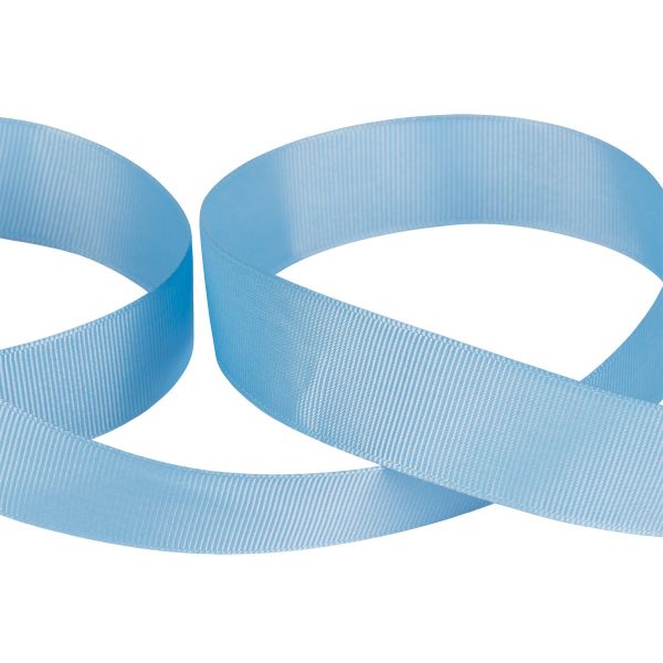 Лента репсовая (в рубчик) 25.0 мм / 45.5 метра, 088 голубой, Gamma GR-25