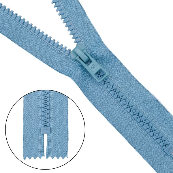 Молния трактор Arta Т6 (6 мм) 1 зам., н/раз., 18 см, (2075), A903 голубой, НОВЫЙ МАТОВЫЙ ЗАМОК, 10 шт