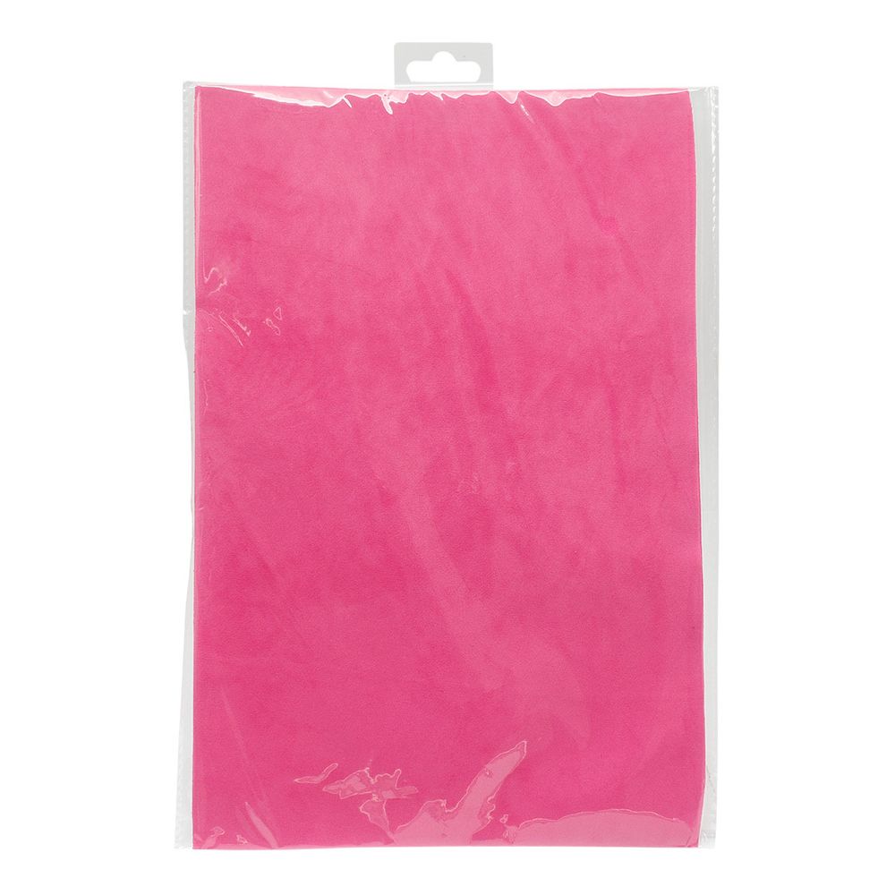 Замша искусственная двухсторонняя, 20х30см, 2 листа, 28283 брусничный, 194 г/м²