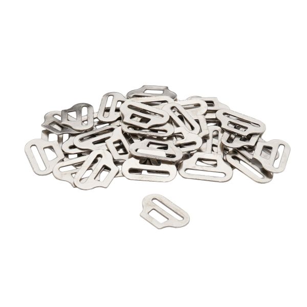 Крючки галстучные 11 мм, (3 части) ВОС, никель, 50 шт