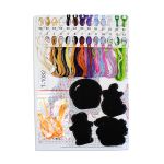 Набор для вышивания нитками МП Студия, на фетре Хэллоуинские топперы 7х7,7х5,7х4,7х7см