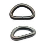 Полукольцо сварное металл 12.0 мм (in), (внешн. 17х11 мм, ⌀2.5 мм), 100 шт, чер.никель ГР, 6048