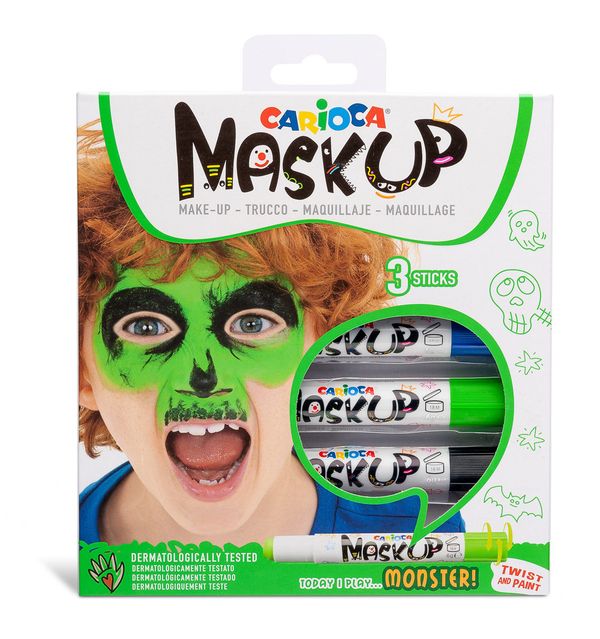 Грим-стик для лица MaskUp 3 цв. 43051 Монстры, Carioca