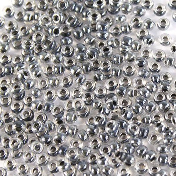 Бисер Preciosa прозрачный, цветной центр и покрытие 10/0 (2.3 мм), 1х50г, цв. 38649