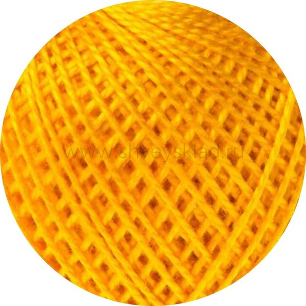 Пряжа ПНК им.Кирова Ирис / уп.20 мот. по 25 г, 150м 0510 желтый