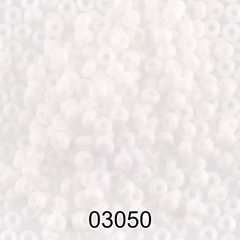 Бисер Gamma 8/0 (2.9 мм), 150 г (10х5 г), H661 белый (03050), круглый 3