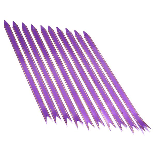 Бант бабочка 1,7х34см, 10 шт в упак, фиолетовый золотая полоса, 10 шт